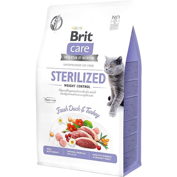 Brit Care Gato Esterilizado Weight Control Duck Turkey 2 kilos
